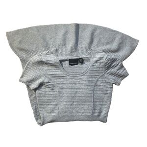 Cynthia Rowley Grey/Gray Knit Midi Dress